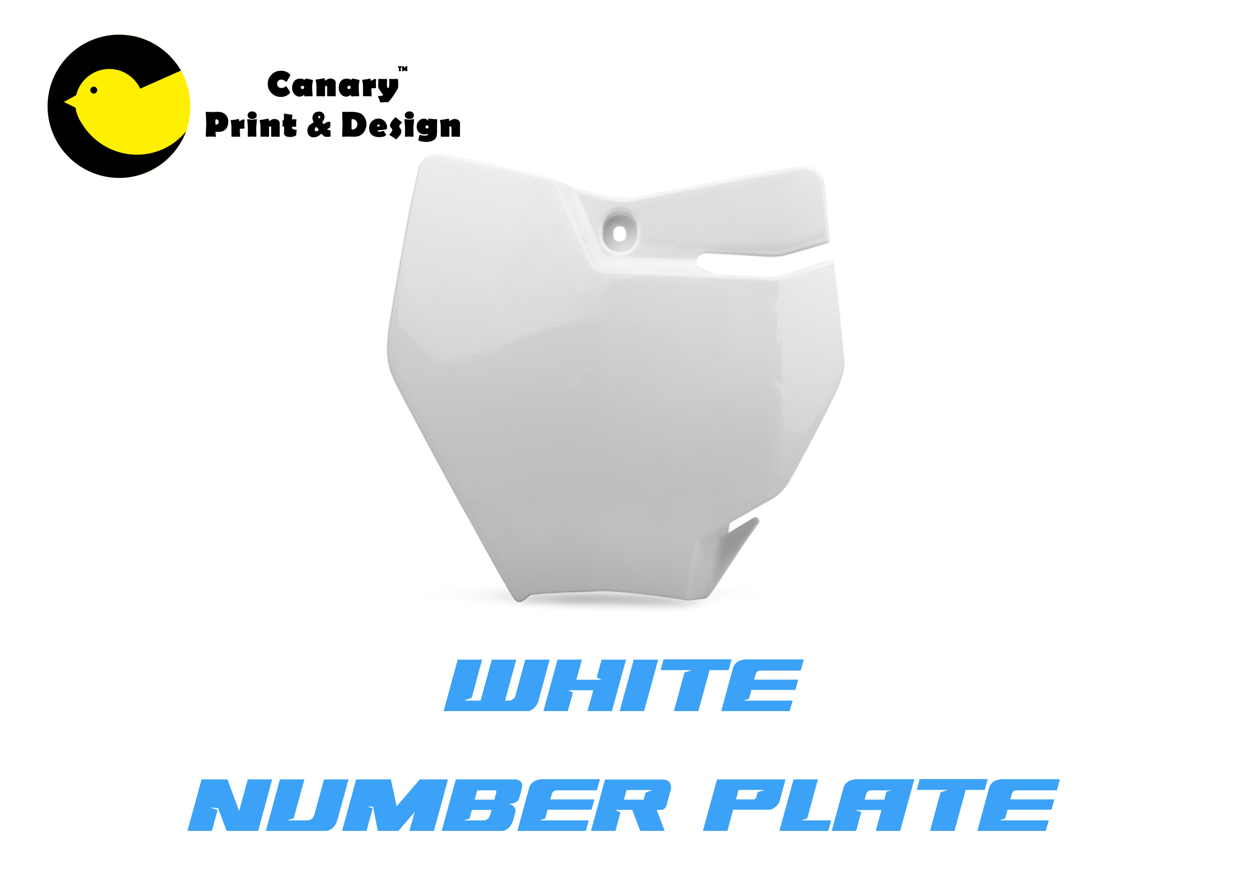 White Front Number Plate