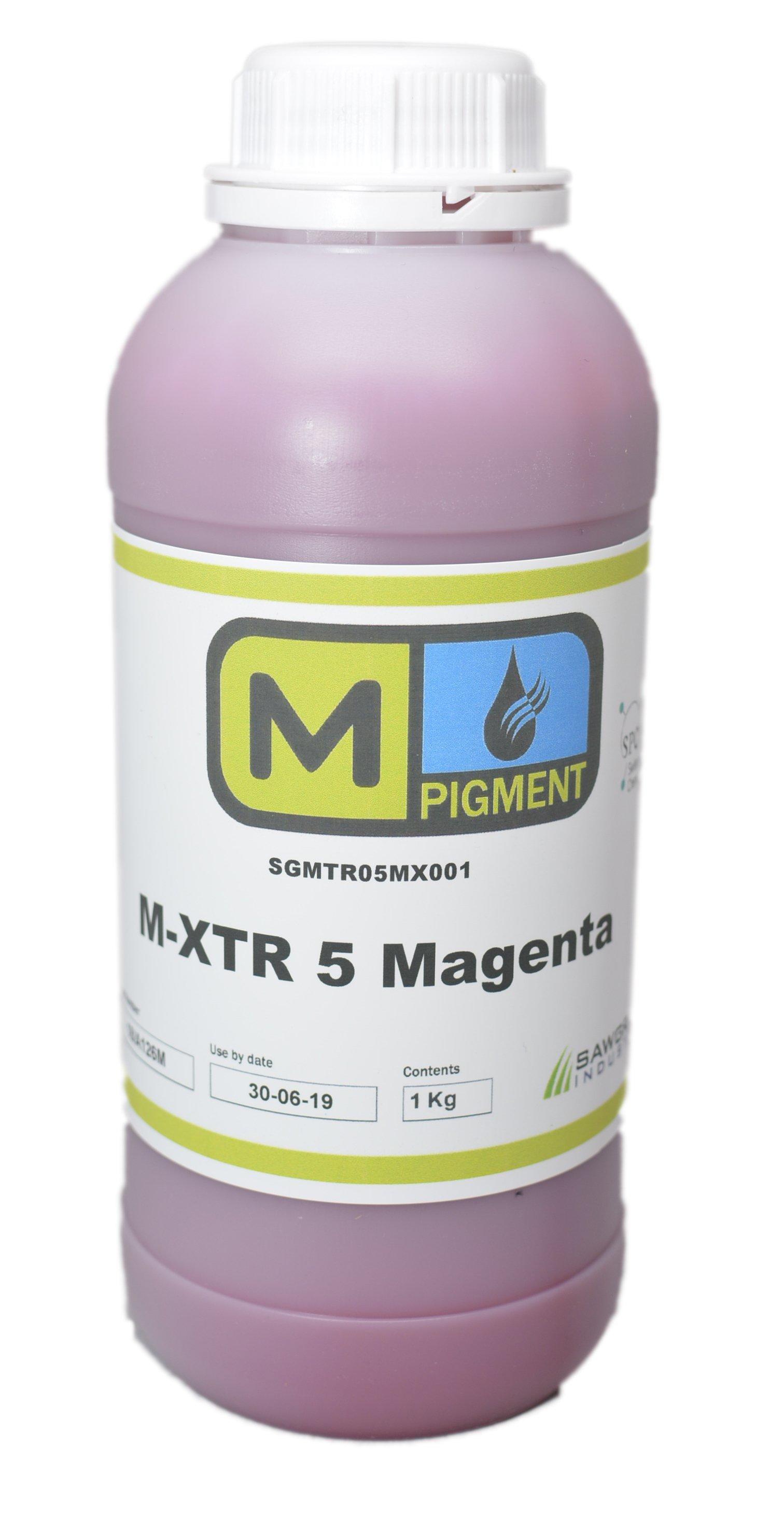 M-XTR5 Magenta Pigment Textile ink for Epson printheads DX4-DX7 - Rainbowjet Digital