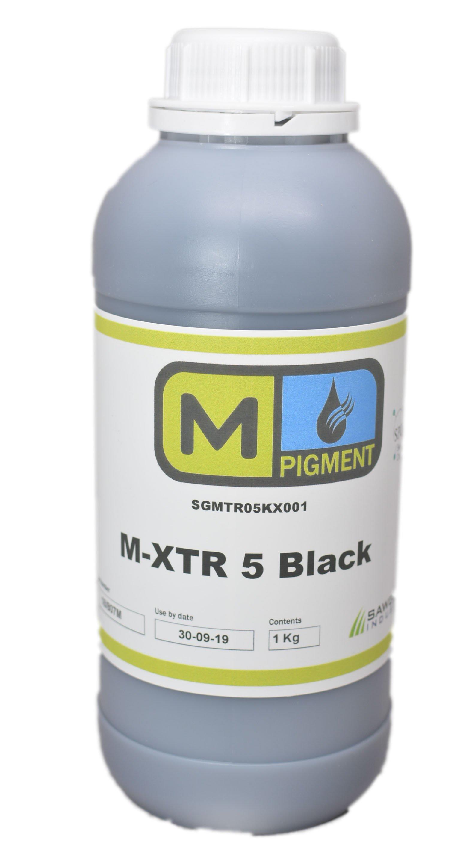 M-XTR5 Black Pigment Textile ink for Epson printheads DX4-DX7 - Rainbowjet Digital