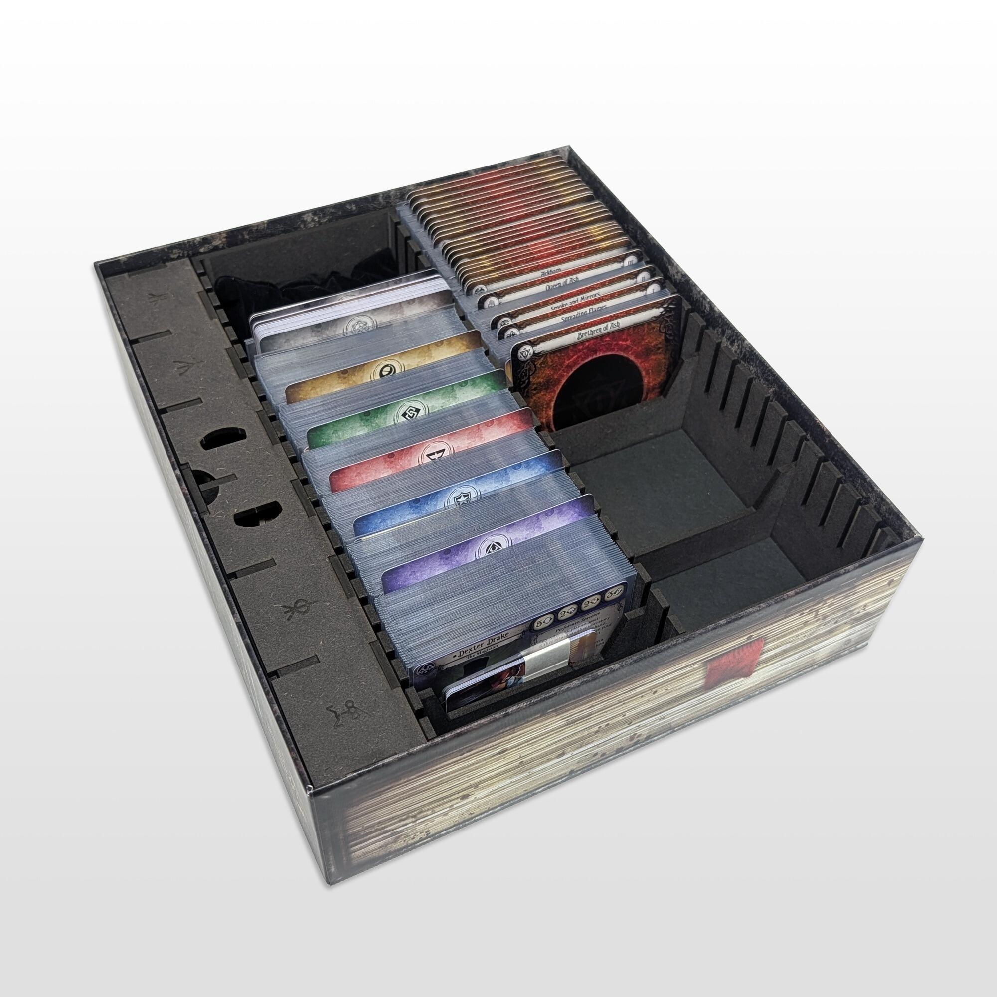 arkham horror card game box insert Game Organizer Compatible with Arkham Horror: The Card Game - Revised Core Set