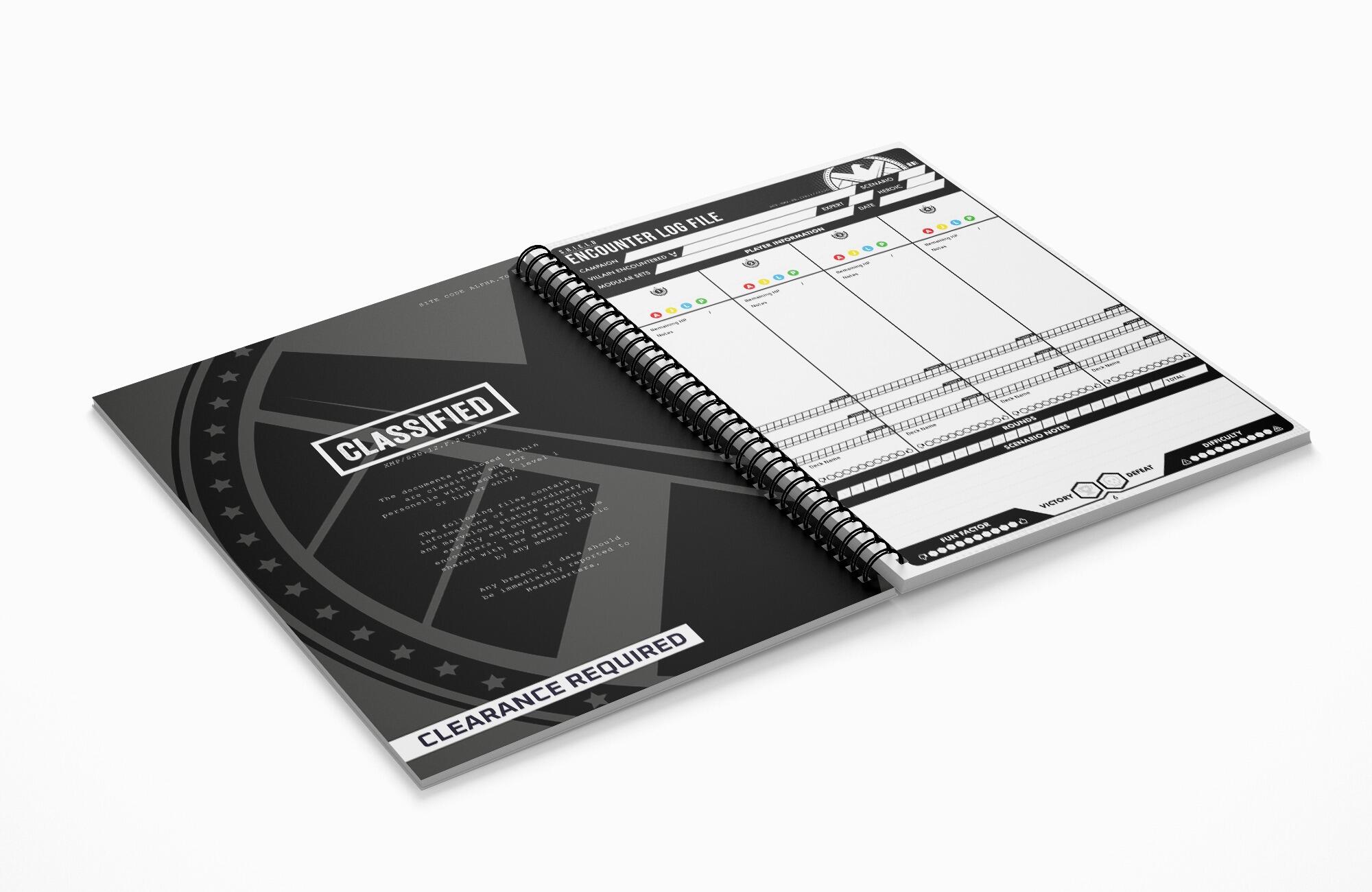 BGrade 'The Encounter Files' Marvel Champions Campaign Log Book