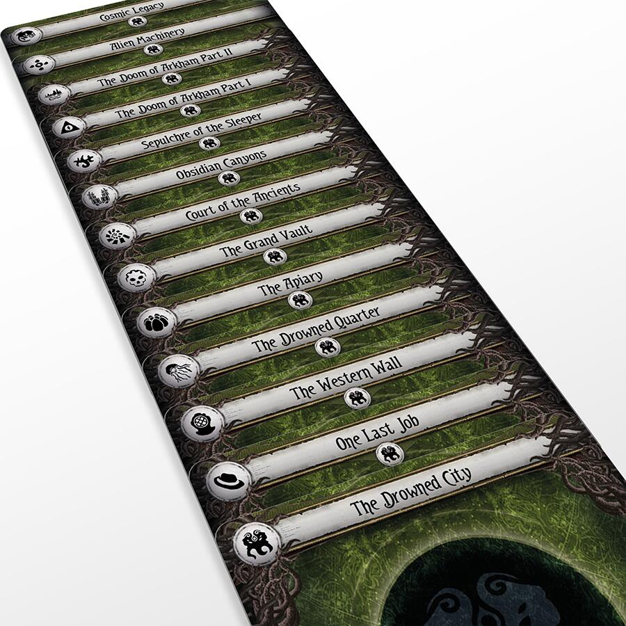 ARKHAM HORROR THE DROWNED CITY DIVIDER SET NOW AVAILABLE FOR PRE-ORDER >>
