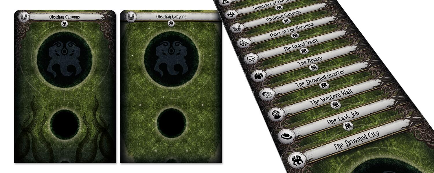 ARKHAM HORROR THE DROWNED CITY DIVIDER SET NOW AVAILABLE FOR PRE-ORDER >>