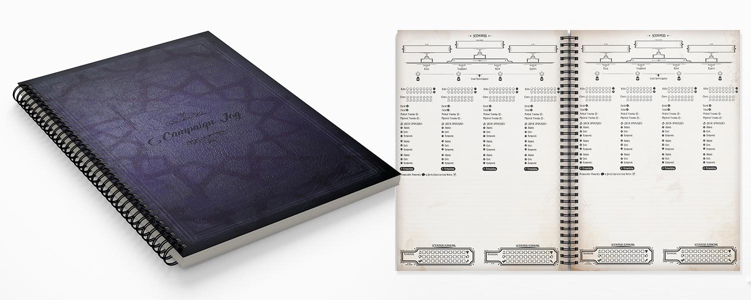 NEW EDITION ARKHAM HORROR CAMPAIGN LOG BOOK - AVAILABLE NOW >>