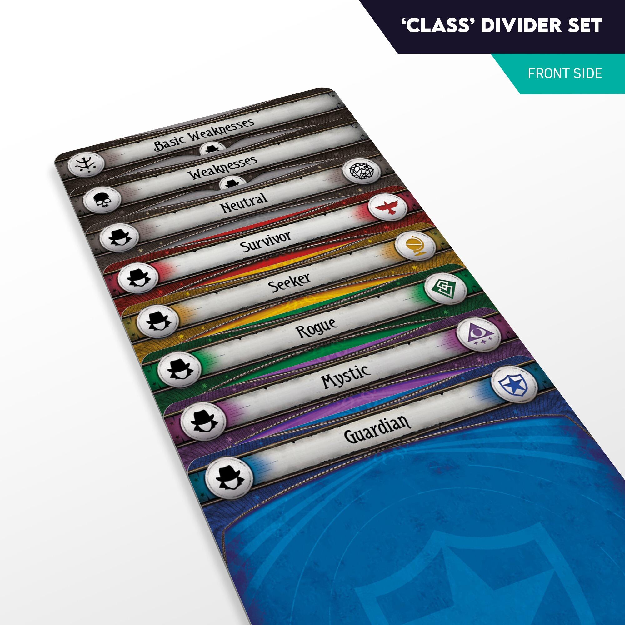 arkham horror lcg card dividers All-In Bundle - - Phase 0-10 & Investigator Set Removable dividers compatible with our Storage Systems. EotE dividers for download and