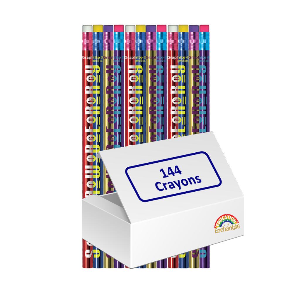 Crayons Parfumé | Lot de 12 Crayons Enfants - Fraise