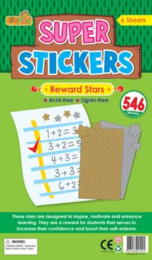 Star Stickers | Etoiles Or, Argent, Bronze Autocollants x 546