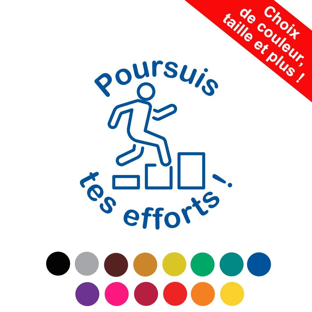 Tampons Encreurs Personnalises | Poursuis tes efforts ! Tampon Auto-Encreur Enseignant Collège/Lycée