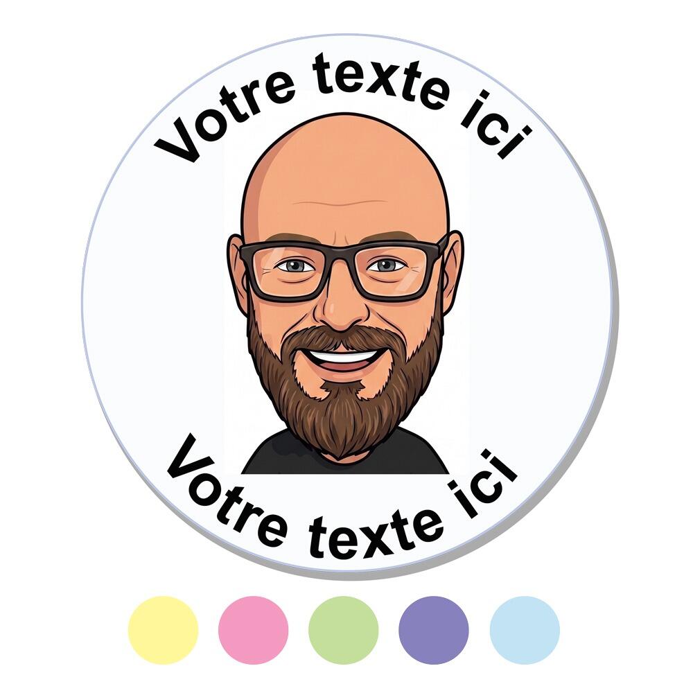 Stickers Selfie | Votre portrait à l’infini! Créer des Autocollants de Selfie à Partir Photo/Avatar
