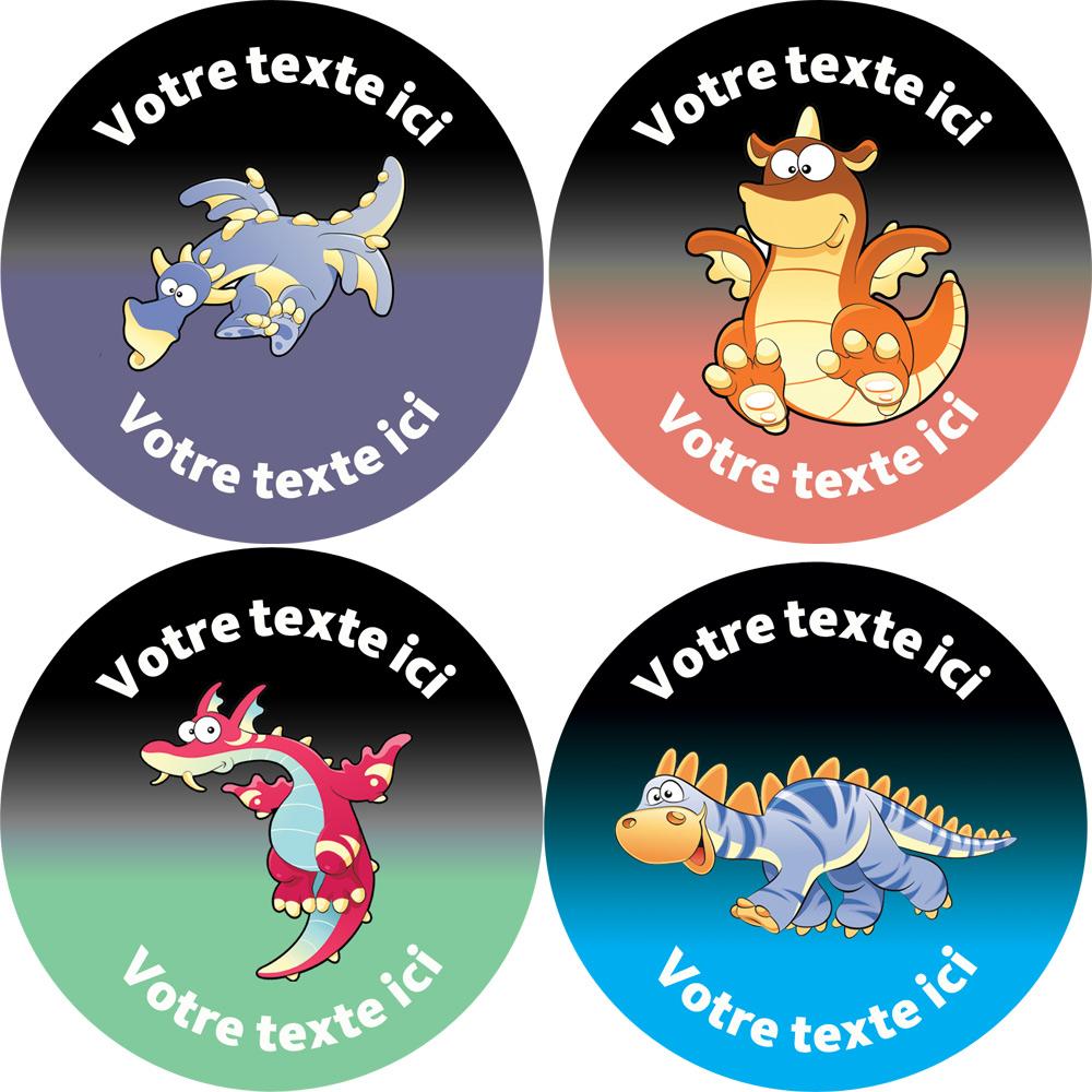 Autocollants Personnalisés | Stickers Standards et Parfumés Motif Dinosaure