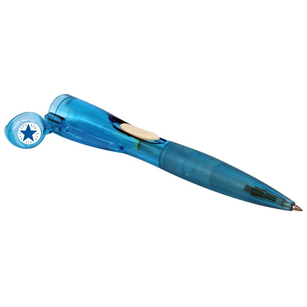 Artline Clix | Étoile Bleu Stylo Bille, Clix Pen Avec Tampon Intégré