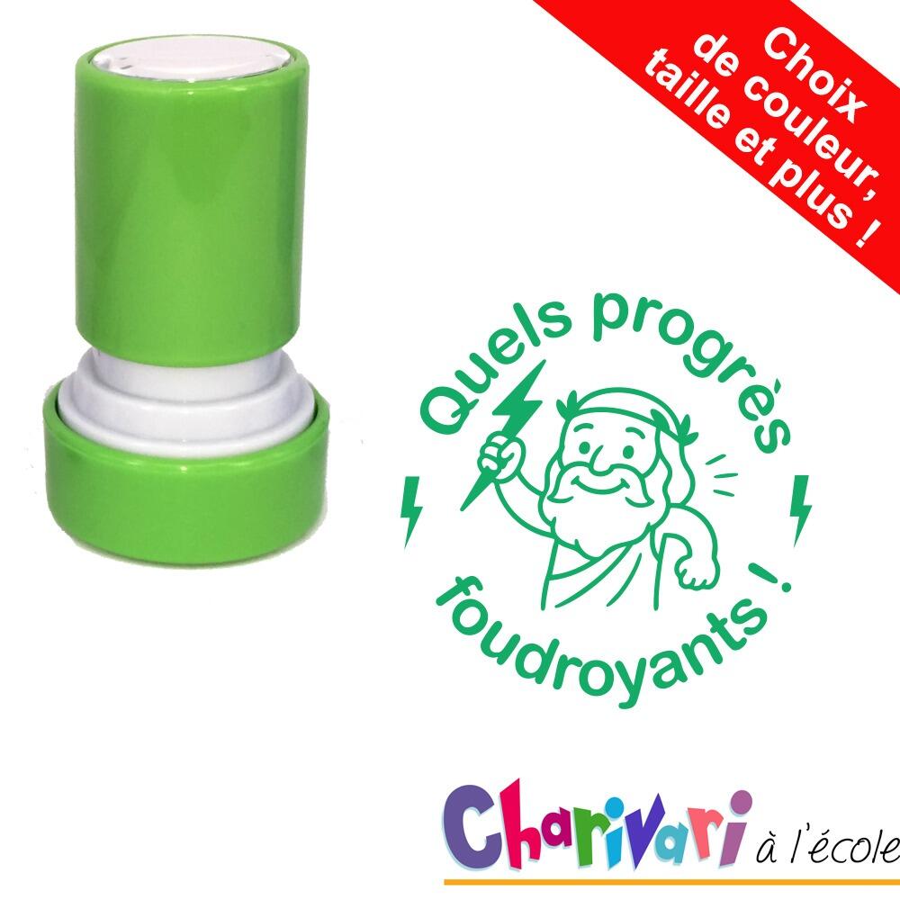 Tampons Enseignants | Quel progrès foudroyants ! Tampon Auto-Encreur Mythologie, Personnalisable