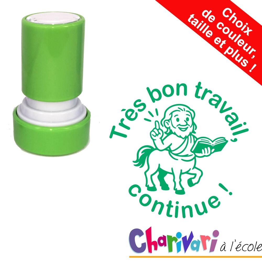 Tampons Enseignants | Très bon travail, continue ! Tampon Auto-Encreur Mythologie Personalisés