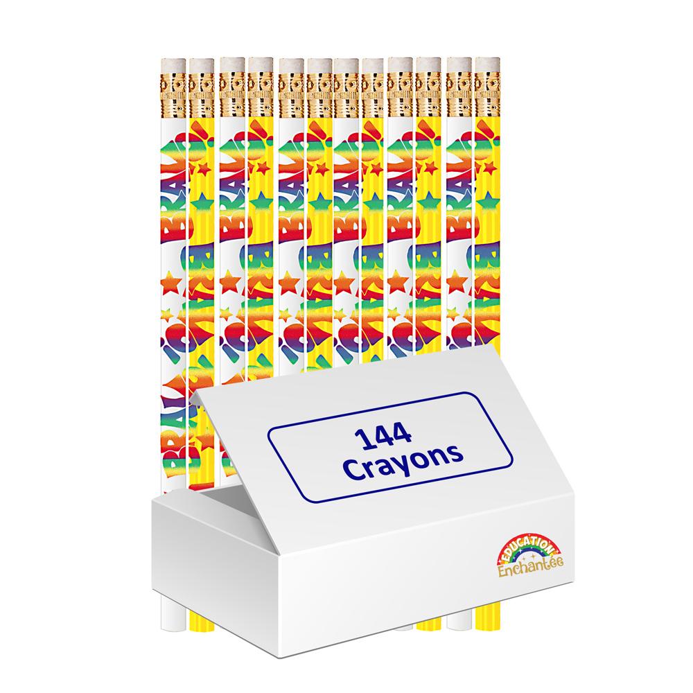 Crayons Enfants | Motif 'Bravo' Crayons HB - Achat en Gros