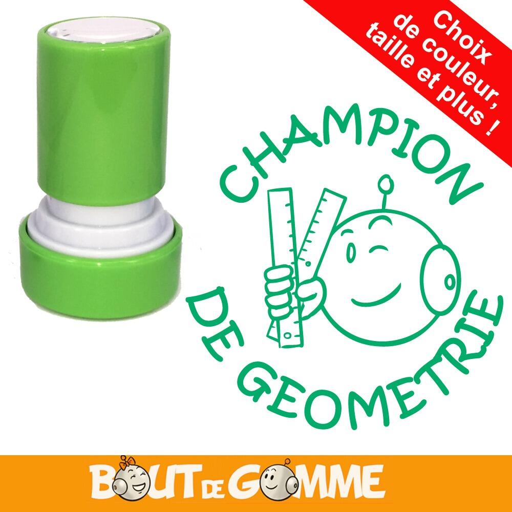 Tampons Encreurs | CHAMPION DE GEOMETRIE Tampon Auto-Encreur Bout de Gomme - 22mm