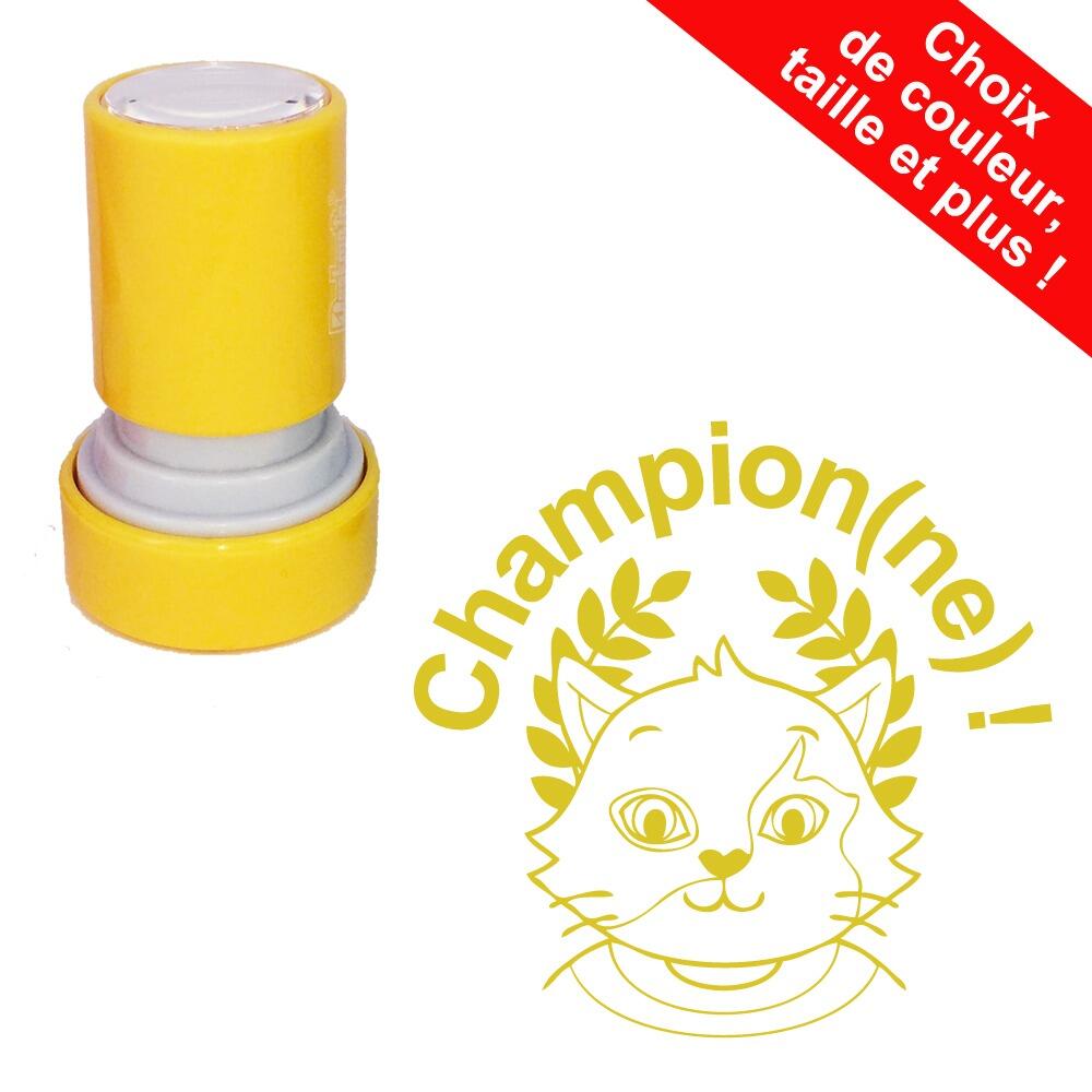 Tampons Auto-Encreurs | Champion(ne) ! Tampon Auto-Encreur de Le Cartable de Sanléane - 22mm