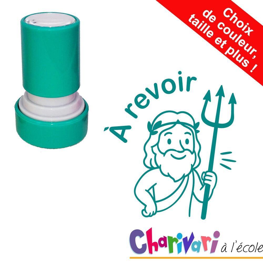 Tampons Enseignants | À revoir Tampon Auto-Encreur Mythologie Personalisés de Charivari à l'Ecole