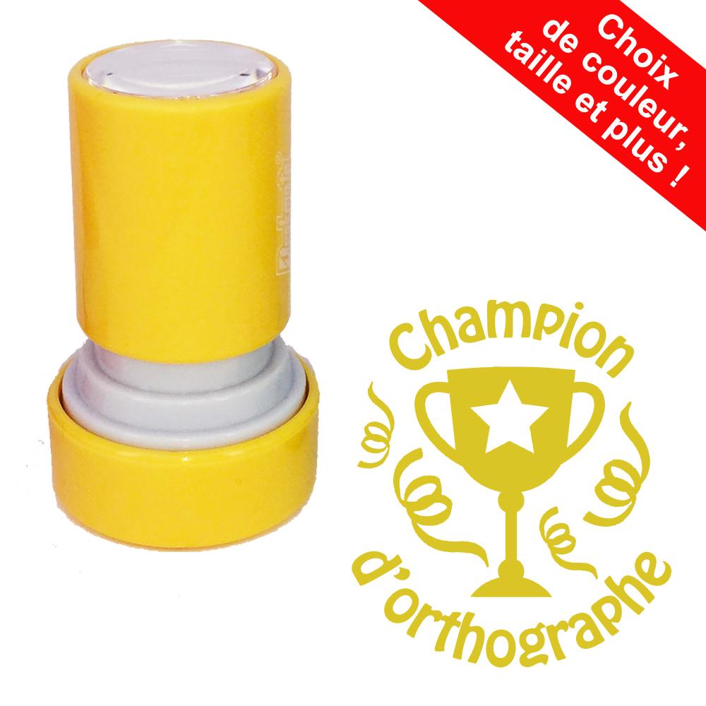 Tampons Pédagogique  | Champion de orthographe Tampons Auto-Encreurs - 22mm^
