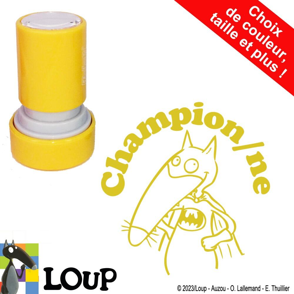 Tampons Enseignants de Loup | Champion/ne Tampons Encreurs Loup (Wolf/Auzou). Réencrable 22mm