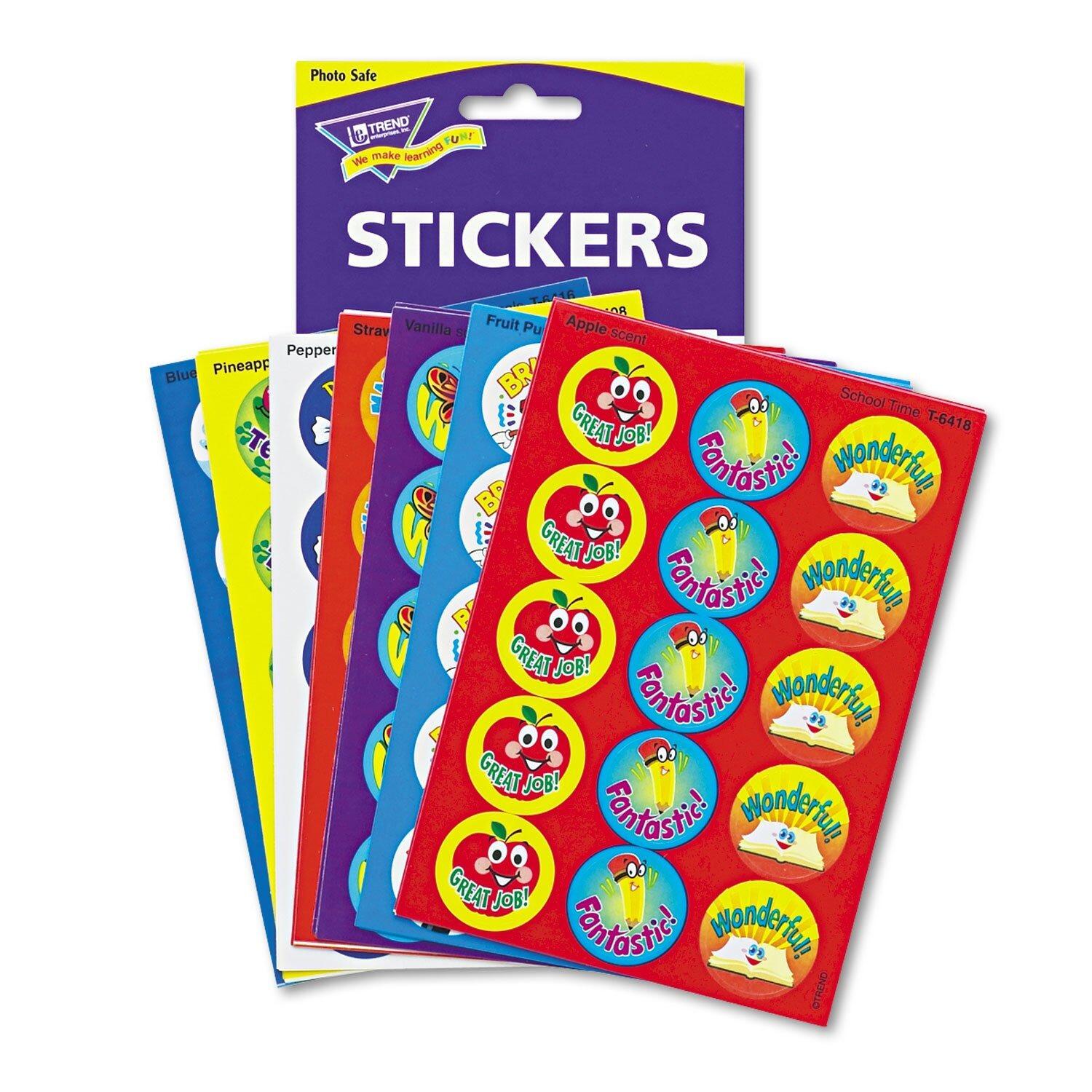 Autocollants Enfants | Positive Words (Mots de Récompense) Smelly Stickers en Anglais Parfumé- T6480
