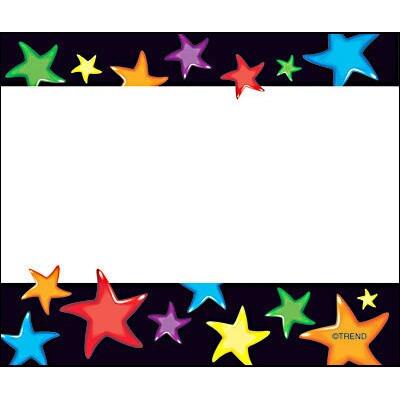 Étiquettes de Nom | 36 Gel Stars / Étoiles Brillante - Grande. (T68037)