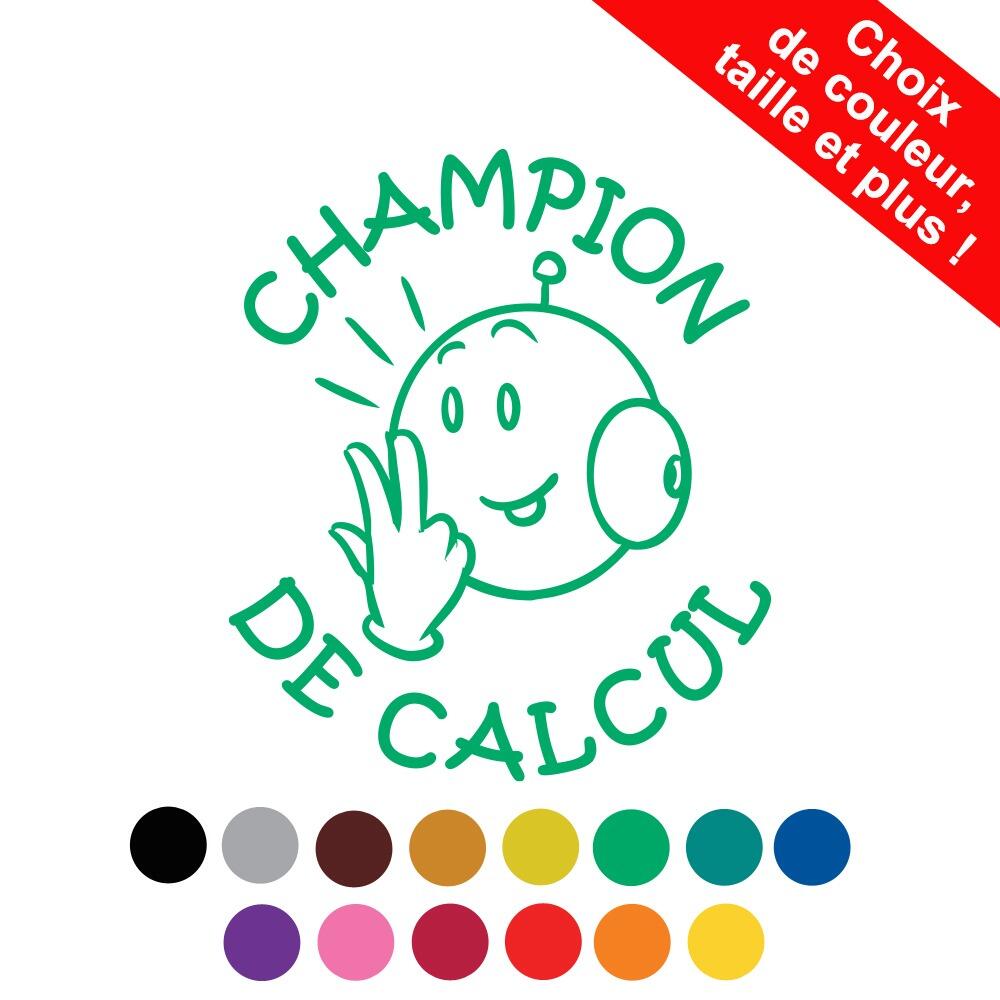 Tampons Encreurs | Champion de Calcul Tampon Auto-Encreur Bout de Gomme Avec Options Personnalisées