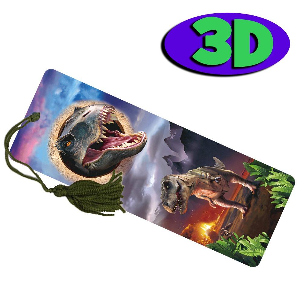 Marque-Pages 3D | T-Rex Dinosaure 3D Lenticulaires