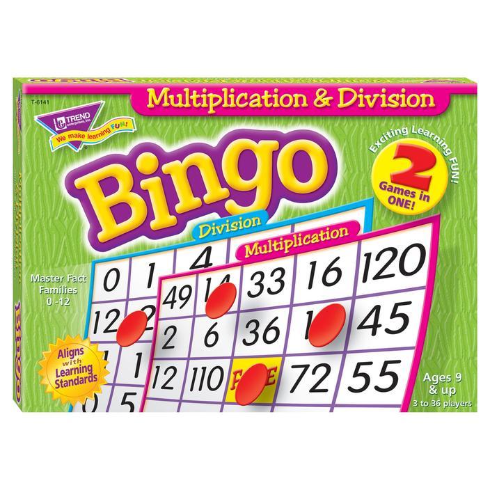Jeu Educatif | Jeu de Bingo, Multiplication & Division pour 3-36 Joueurs