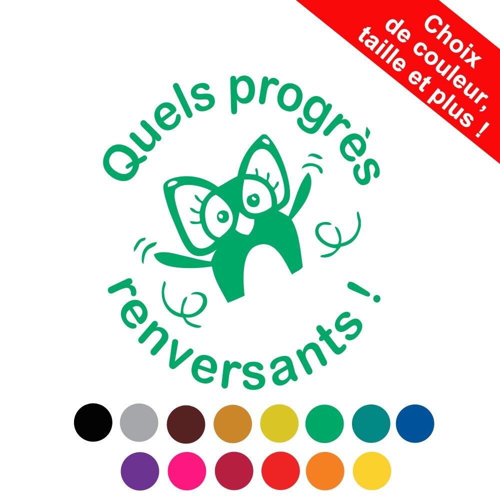 Tampons: Charivari à l'Ecole | Quels progrès renversants ! Tampon Auto-Encreur. Personnalisable