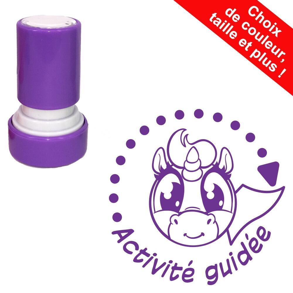 Tampons Maîtresse Aurel' | Activité guidée Tampon Auto-Encreur Enseignant. Choix de Couleur/Taille