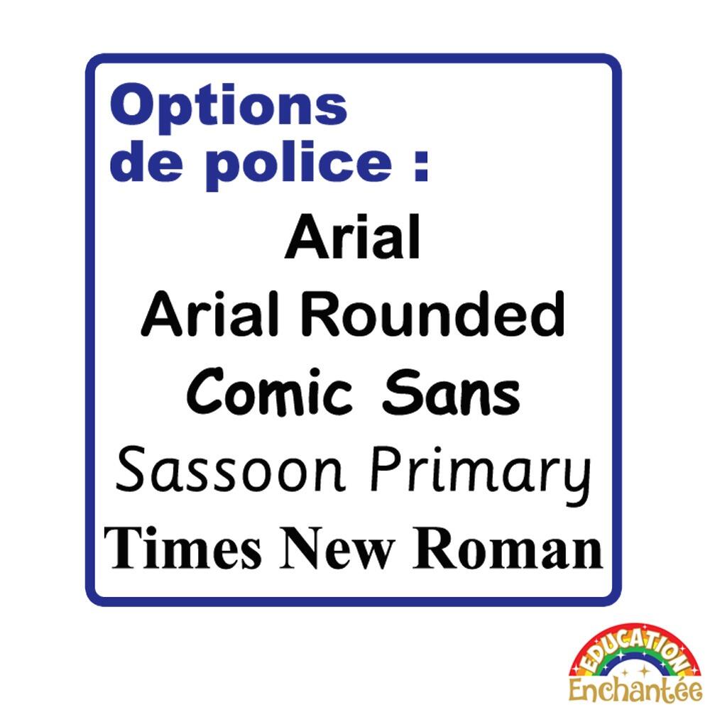Tampons personnalises | Tampon Auto-Encreur - Choix des polices