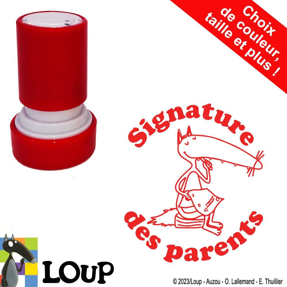 Tampons Enseigants | Signature des parents Tampon Auto-Encreur Loup (Auzou Editions)