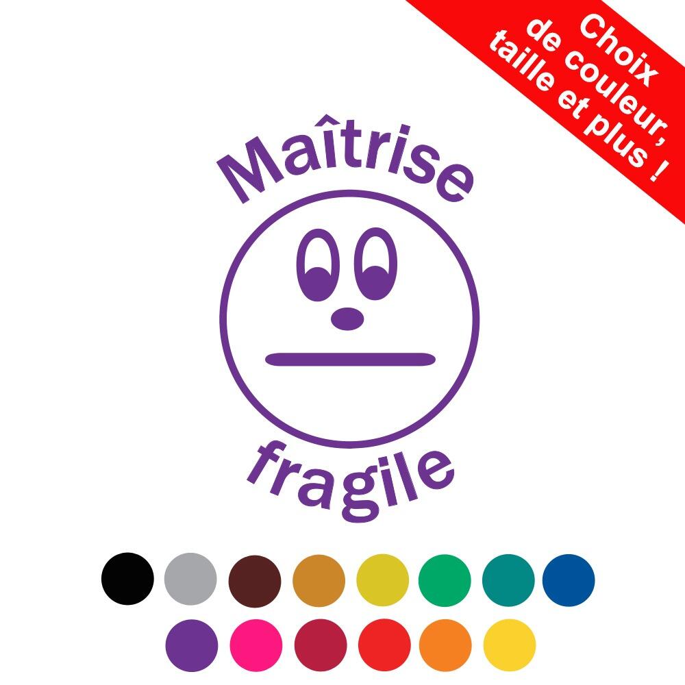 Tampons Ecole | Maîtrise fragile Tampons Auto-Encreurs Enseignants Avec Options Personnalisés