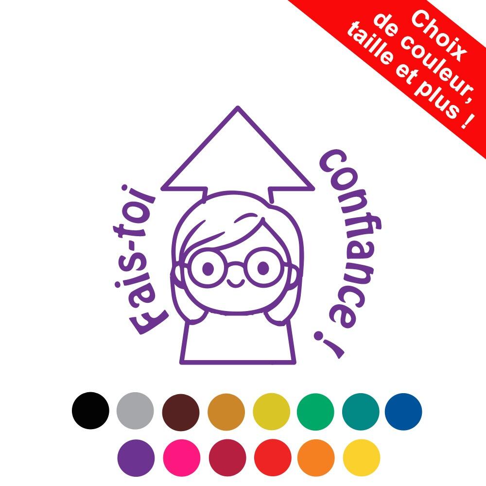 Tampon Enseignant | Fais-toi confiance ! Tampon Encreur Personnalisé de en_route_vers_le_savoir