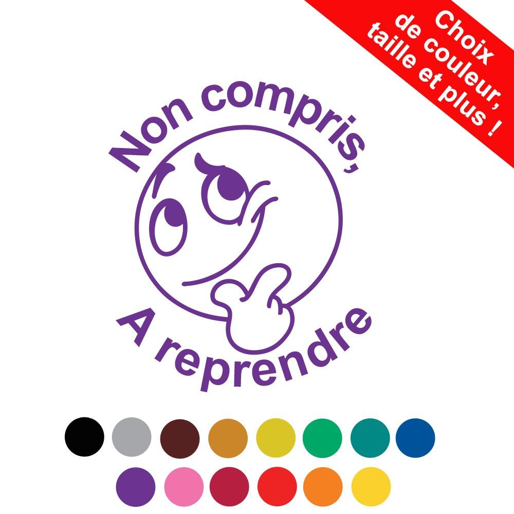 Tampons Encreurs Personnalisés | Non compris, A reprendre Tampon Encreur Enseignants à Personnaliser