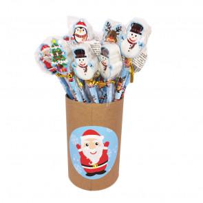 Crayons Avec Gommes | Pour Les Pochettes Surprises / Cadeaux Pour La Classe - Crayons de Noël