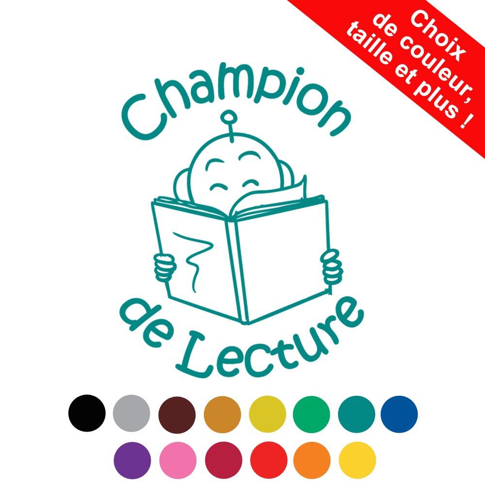 Tampons Enseignants | Champion de Lecture Tampon Auto-Encreur Bout de Gomme Avec Options Personnalisées^