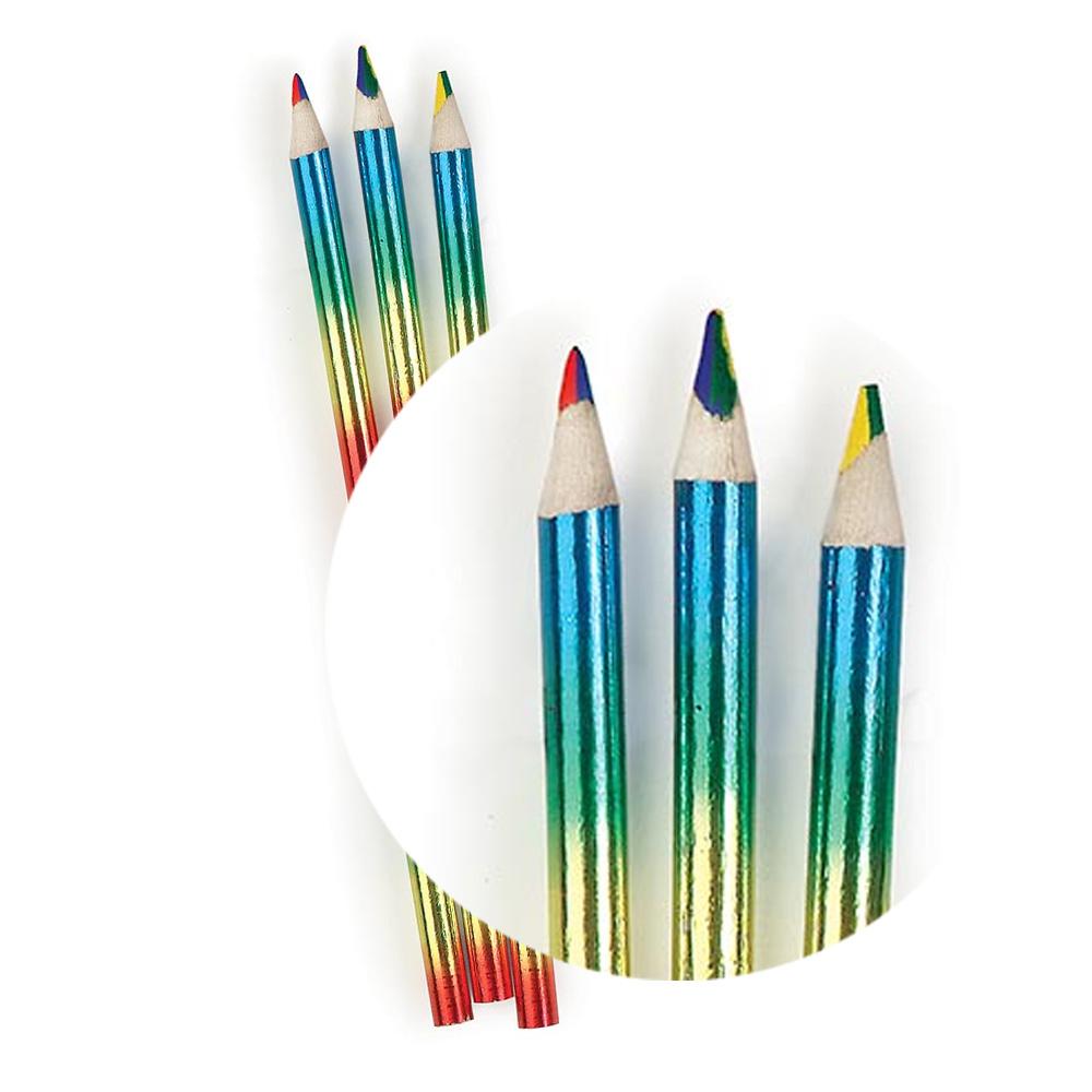 Petit Cadeaux Etudiants | Crayons de Couleur Arc-en-Ciel 4-en-1