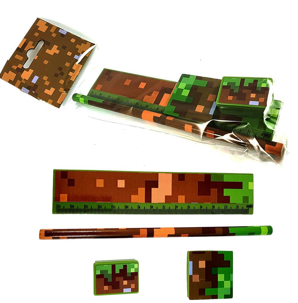 Pochette Surprise | Set Papeterie Block Pixel Camouflage