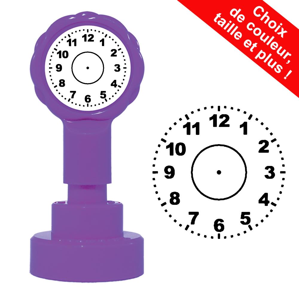 Fournitures Scolaires | Tampon Horloge - Tampons Pédagogiques Pour L'Apprentissage - 22mm