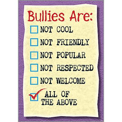 Posters Ecole | Bullies Are: Affiche de l'Ecole de Langue Anglaise