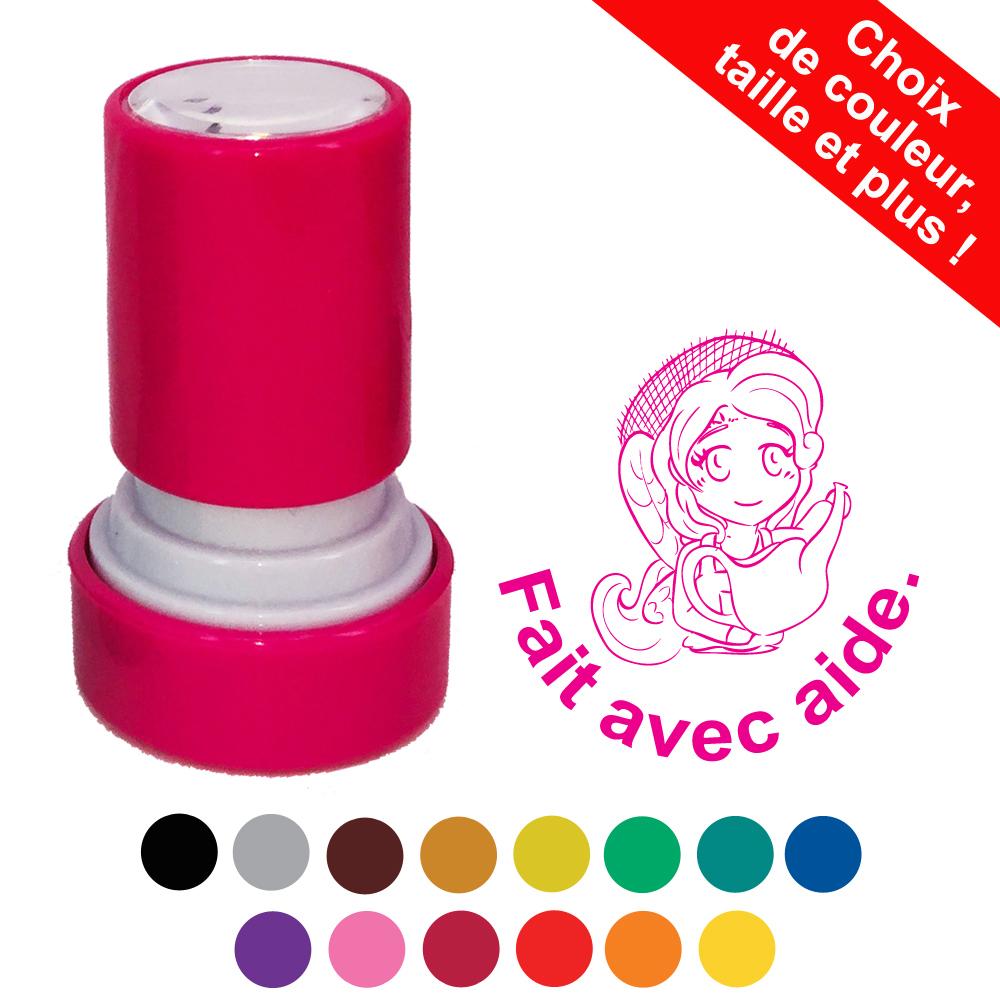 Lot De 12 Tampons Auto-encreurs Pour Enseignants NAVESO - Phrases D'encouragement En Français - Avec Boîte De Rangement