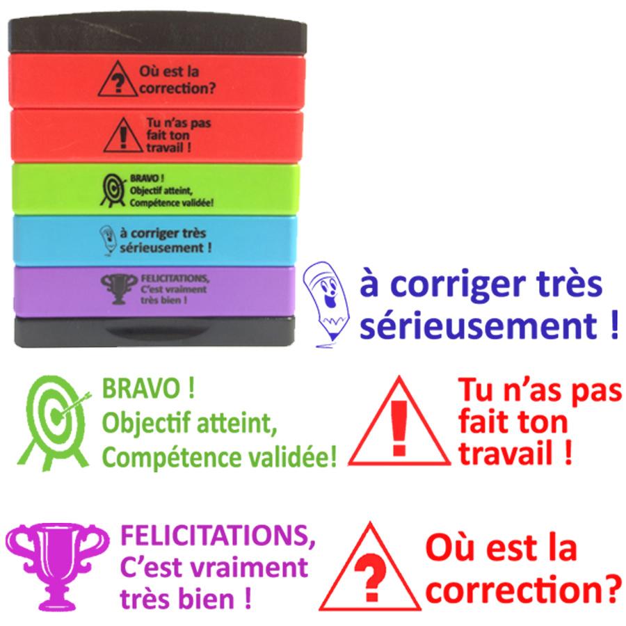 FGJCJ Tapons Enseignants Français, 8PCS Tapon Encreur Enseignant Pour