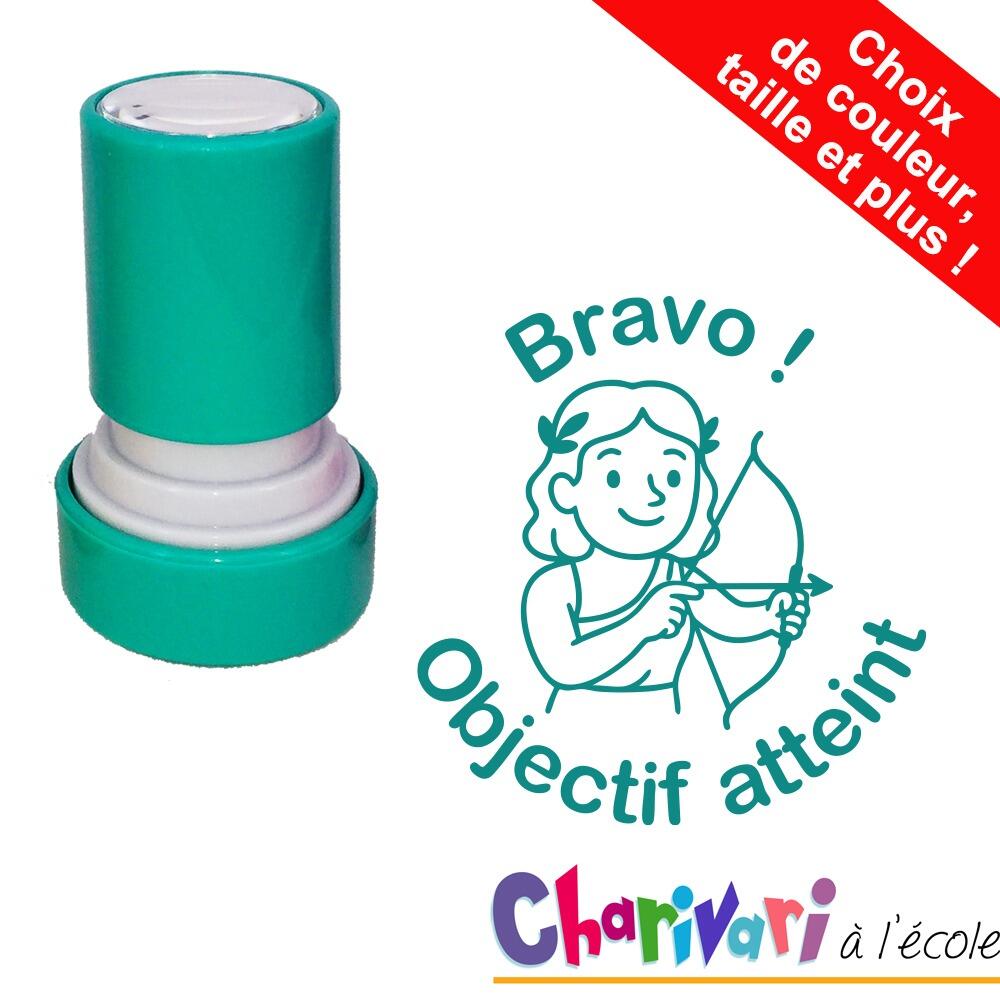 Tampons Enseignants | Bravo/Objectif atteint Tampon Auto-Encreur Mythologie, Personnalisable