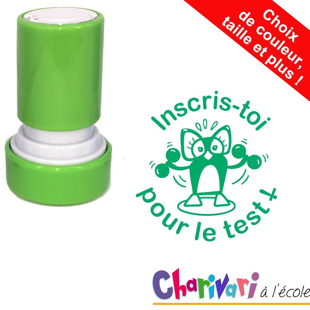 Charivari à l'Ecole | Inscris-toi pour le test ! Tampon Auto-Encreur Enseignant Choix:Couleur/Taille