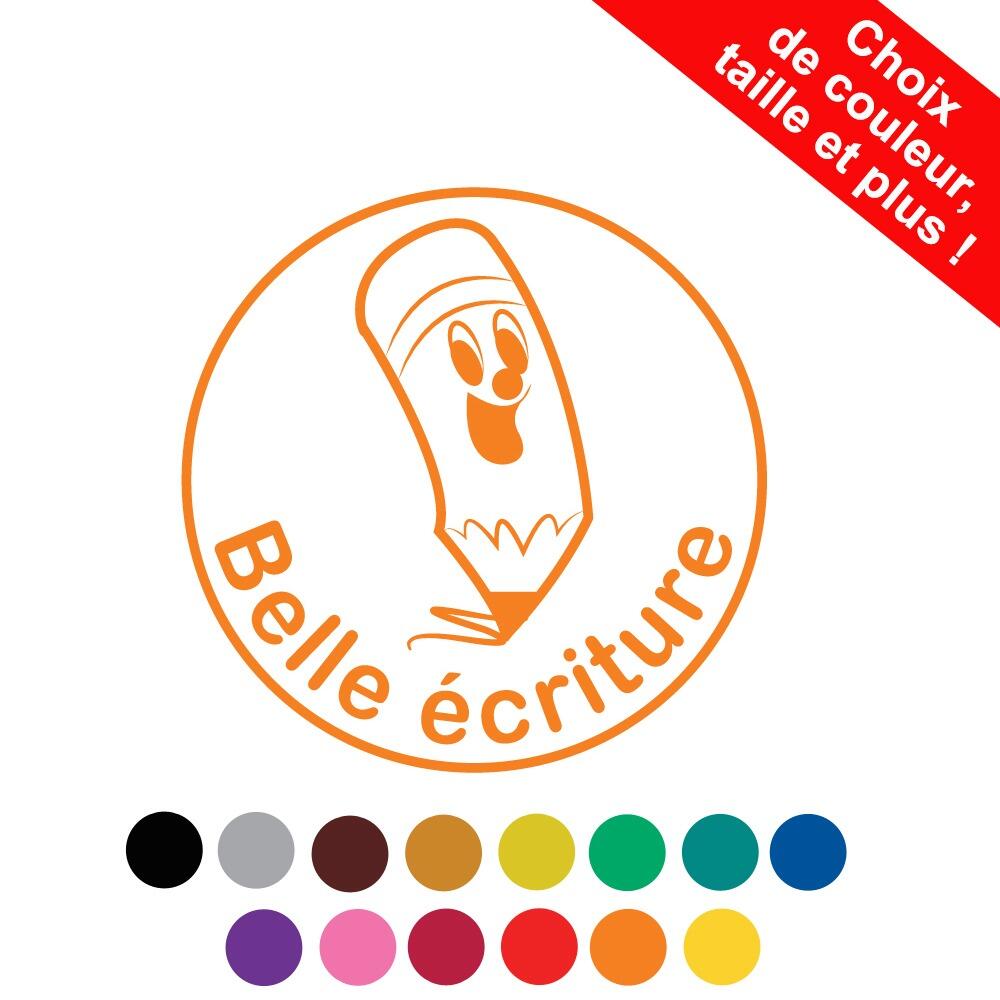 Tampons Encreurs Personnalisés |  Belle écriture Tampon Auto-Encreur Enseignants à Personnaliser