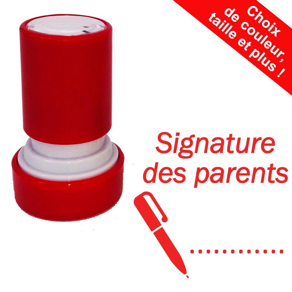 Fournitures Scolaires | Signature des parents Tampons Auto-Encreurs - 22mm
