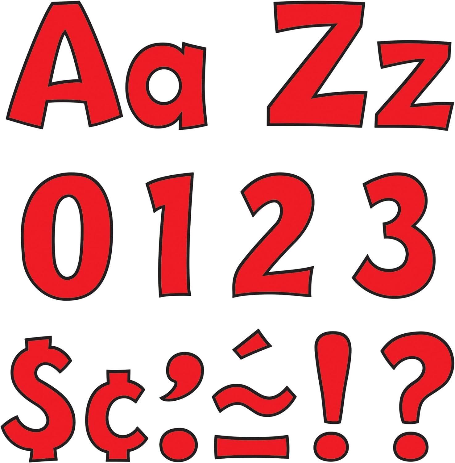 Affichage Classe | Rouge - 216 Lettres d'Affichages - 10cm. Trend "Ready Letters" T79742
