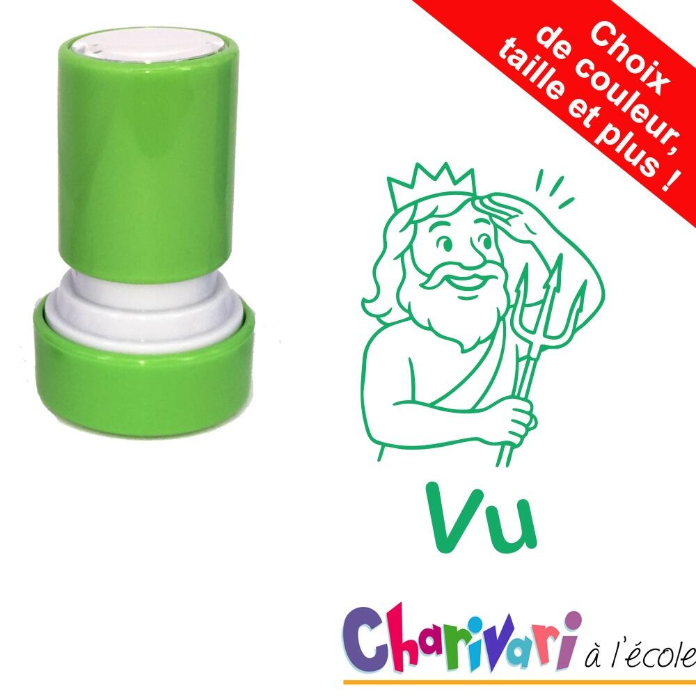 Tampons Enseignants | Vu - Tampon Auto-Encreur Mythologie, Personnalisable Texte / Couleur / Taille