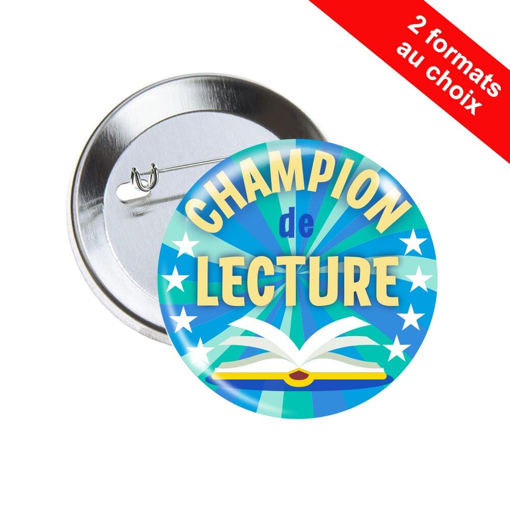 Badges Lecture | Badge Grande Lecteur Hibou - 38mm/63mm